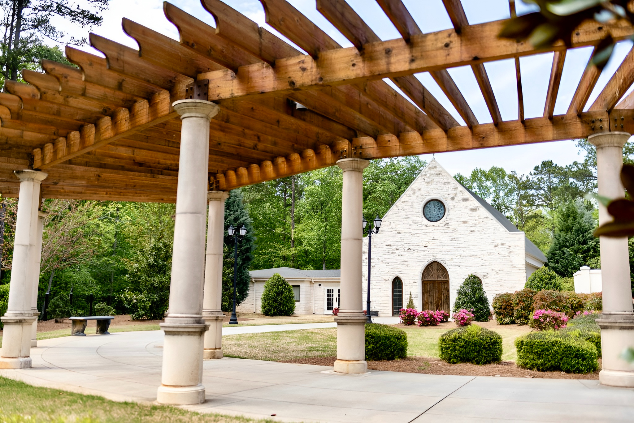 Ashton Gardens venue - pergola and chapel